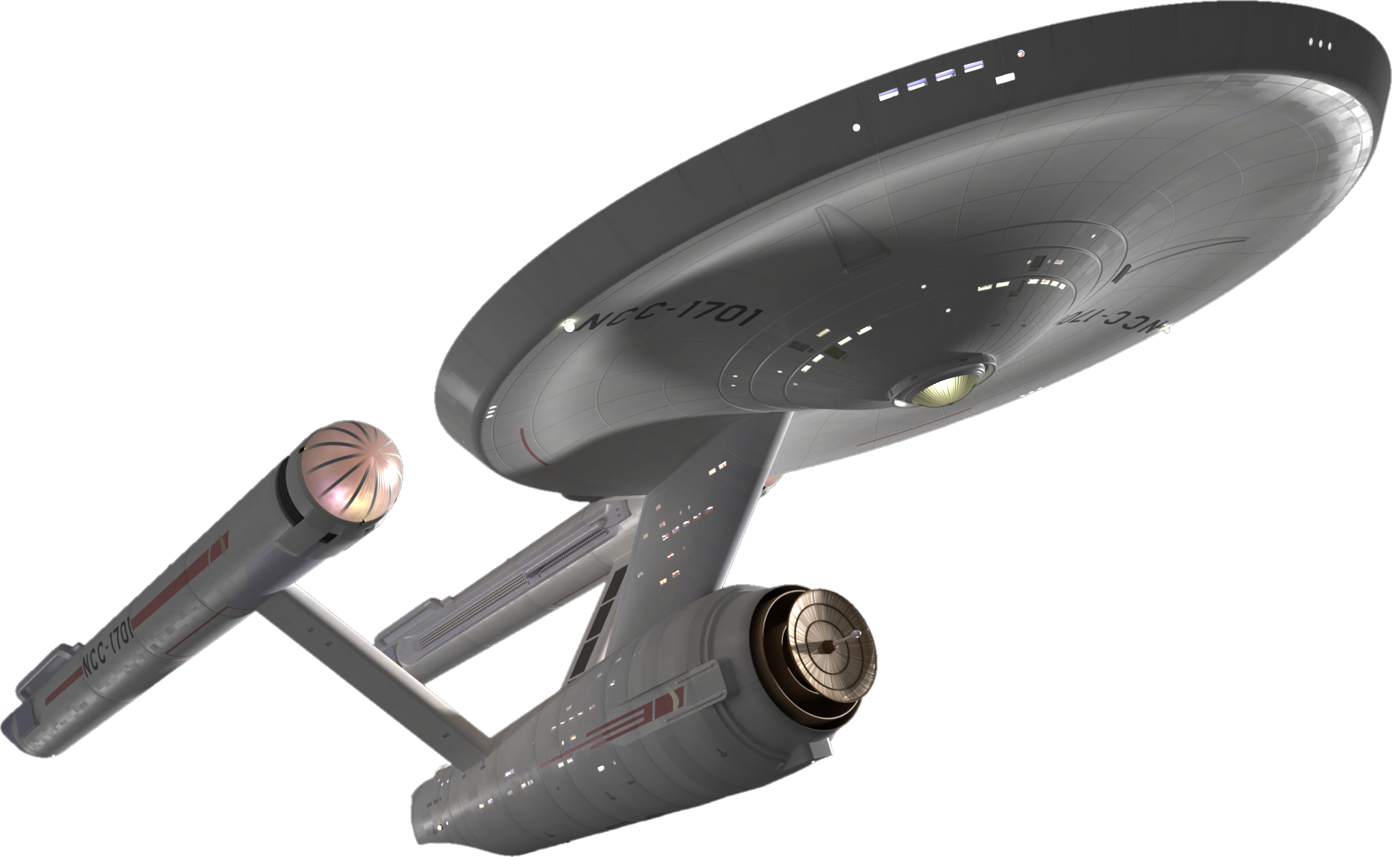 3D USS Enterprise Hi-Res by T