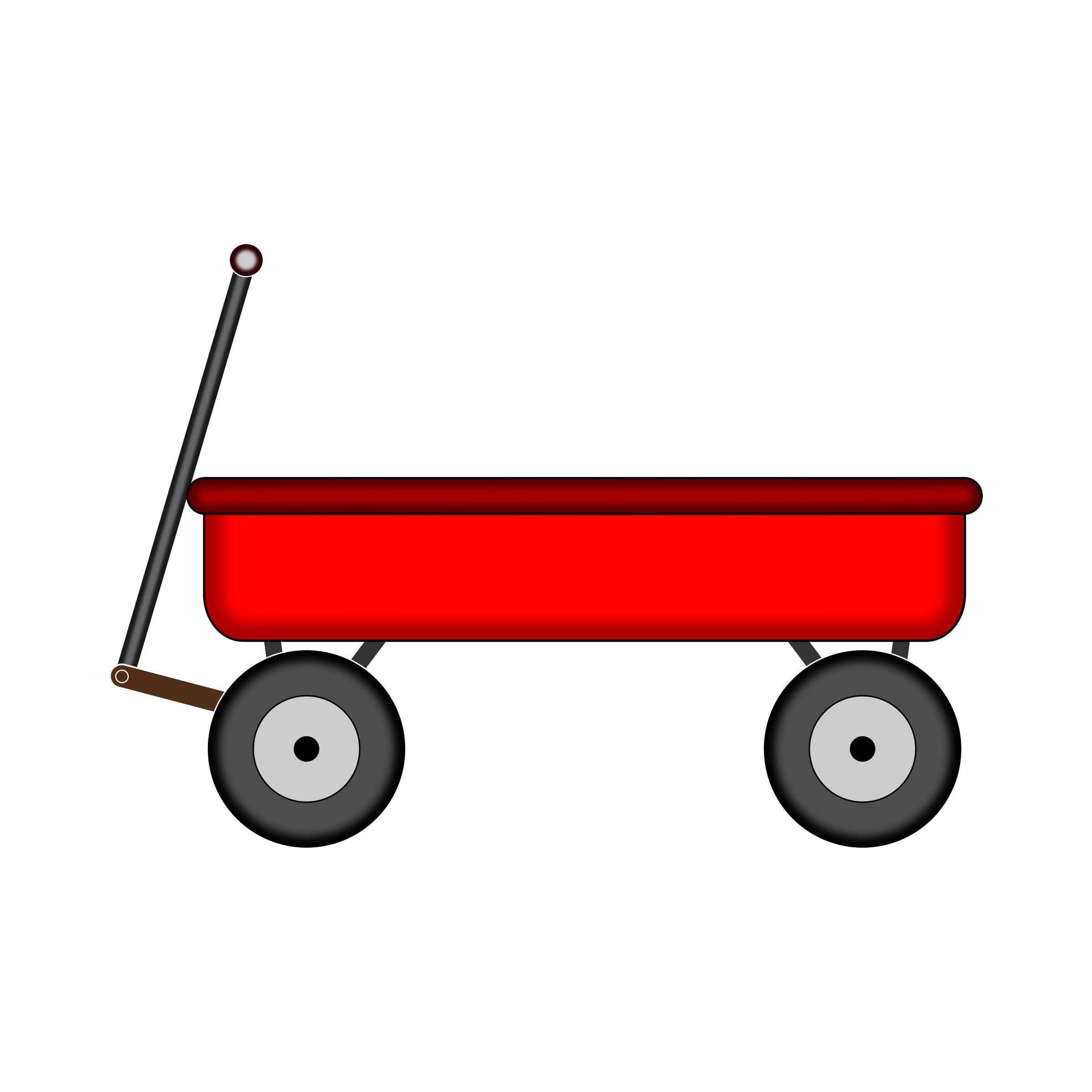 Red Wagon By Niftygaloot - Vagon, Transparent background PNG HD thumbnail