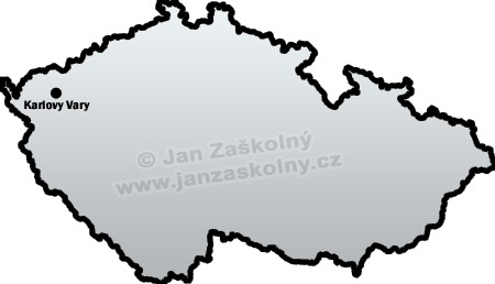 Map Of Czech Republic And Karlovy Vary - Vary, Transparent background PNG HD thumbnail
