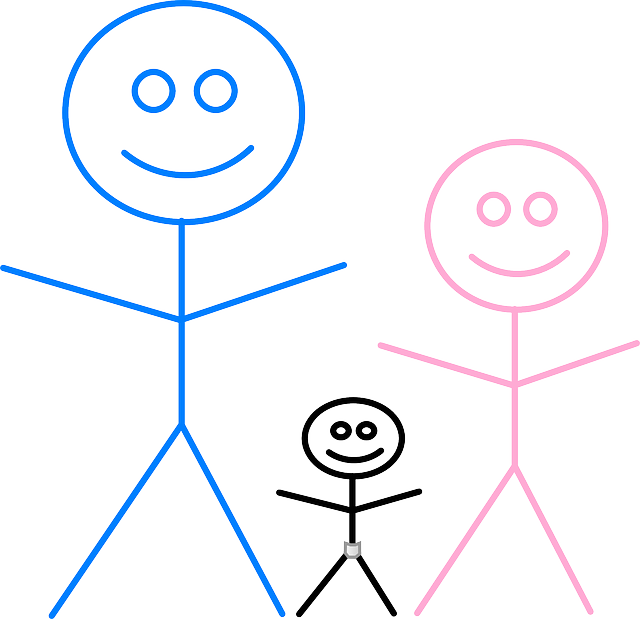 Kostenlose Vektorgrafik: Familie, Strichmännchen, Baby   Kostenloses Bild Auf Pixabay   308445 - Vater Mutter Kind, Transparent background PNG HD thumbnail