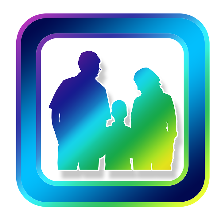 Icon Familie Vater Mutter Kind Symbole Online - Vater Und Kind, Transparent background PNG HD thumbnail