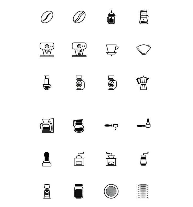 Barista And Coffee Lovers Icon Set Icons Coffee Eps Free Graphic Design Icon Png Resource Svg - Vector Icons, Transparent background PNG HD thumbnail