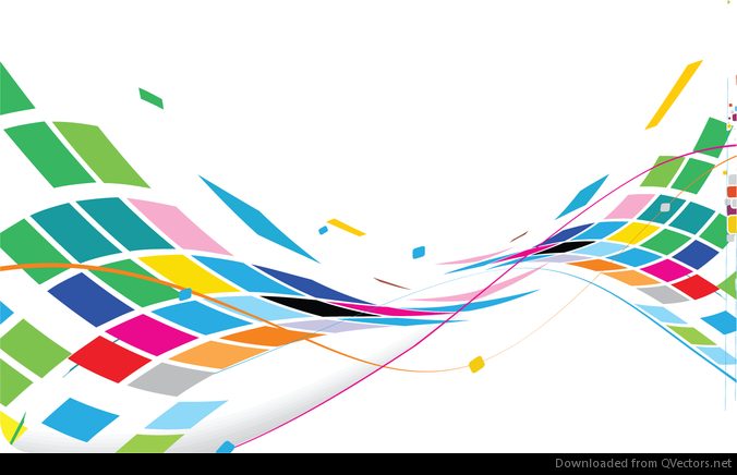 Abstract Wavy Design Colorful Background Vector - Vector, Transparent background PNG HD thumbnail