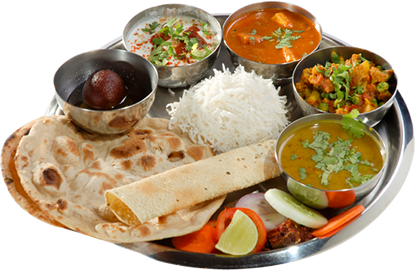 Fine In Dine - Veg Thali, Transparent background PNG HD thumbnail