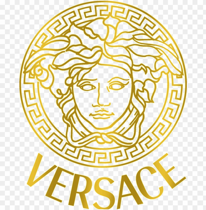 Versace Logo Png   Versace Logo Gold Png Image With Transparent Pluspng.com  - Versace, Transparent background PNG HD thumbnail