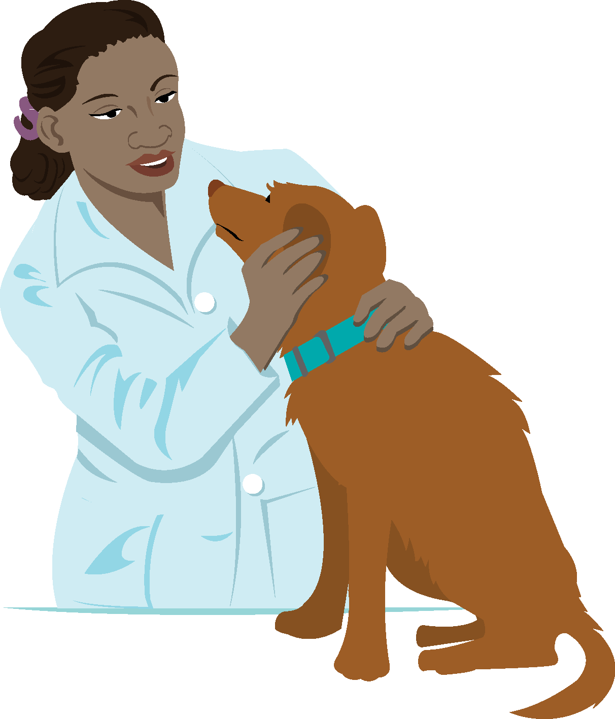 Dog Lady People Pets Veterinarian Clipart - Vet Assistant, Transparent background PNG HD thumbnail