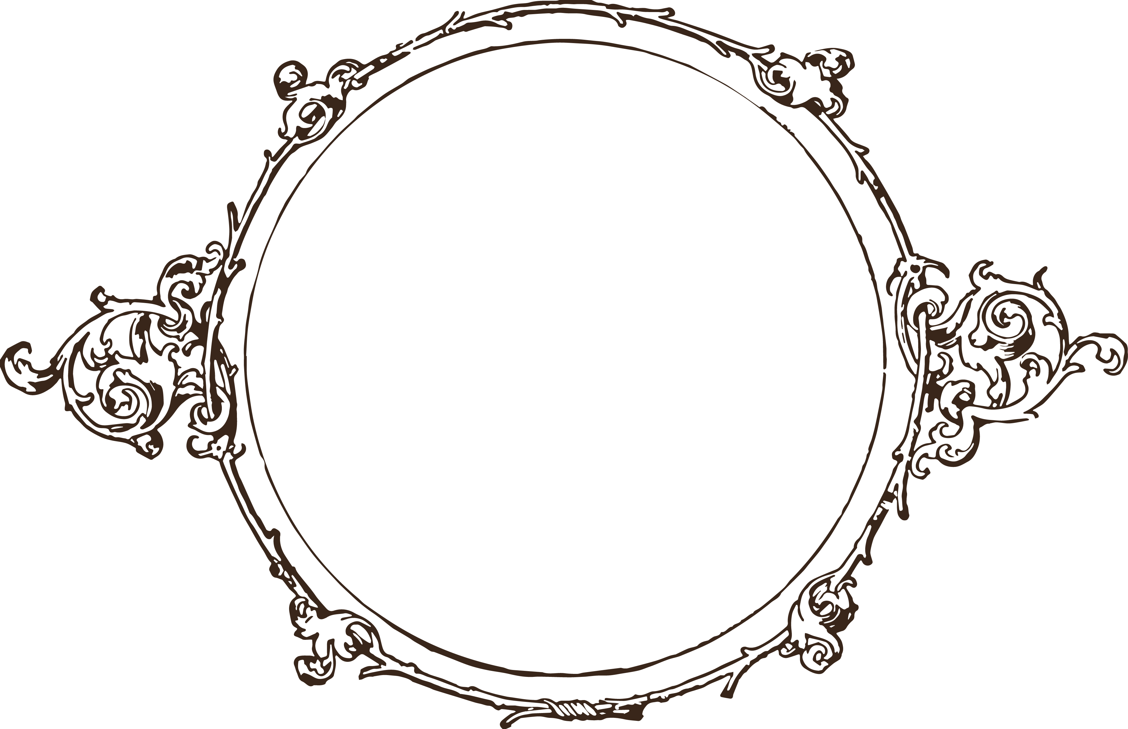 ornate oval frame clipart