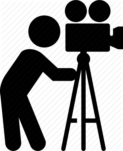 Camera, Cameraman, Person, Photographer, Tripod, Video Camera, Videographer Icon - Video Cameraman, Transparent background PNG HD thumbnail
