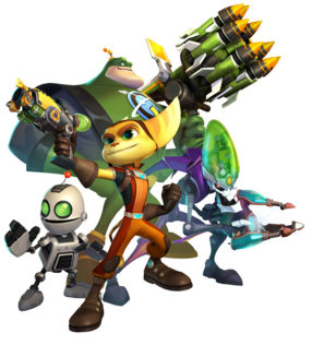 Video Game / Ratchet U0026 Clank: All 4 One - Ratchet Clank, Transparent background PNG HD thumbnail