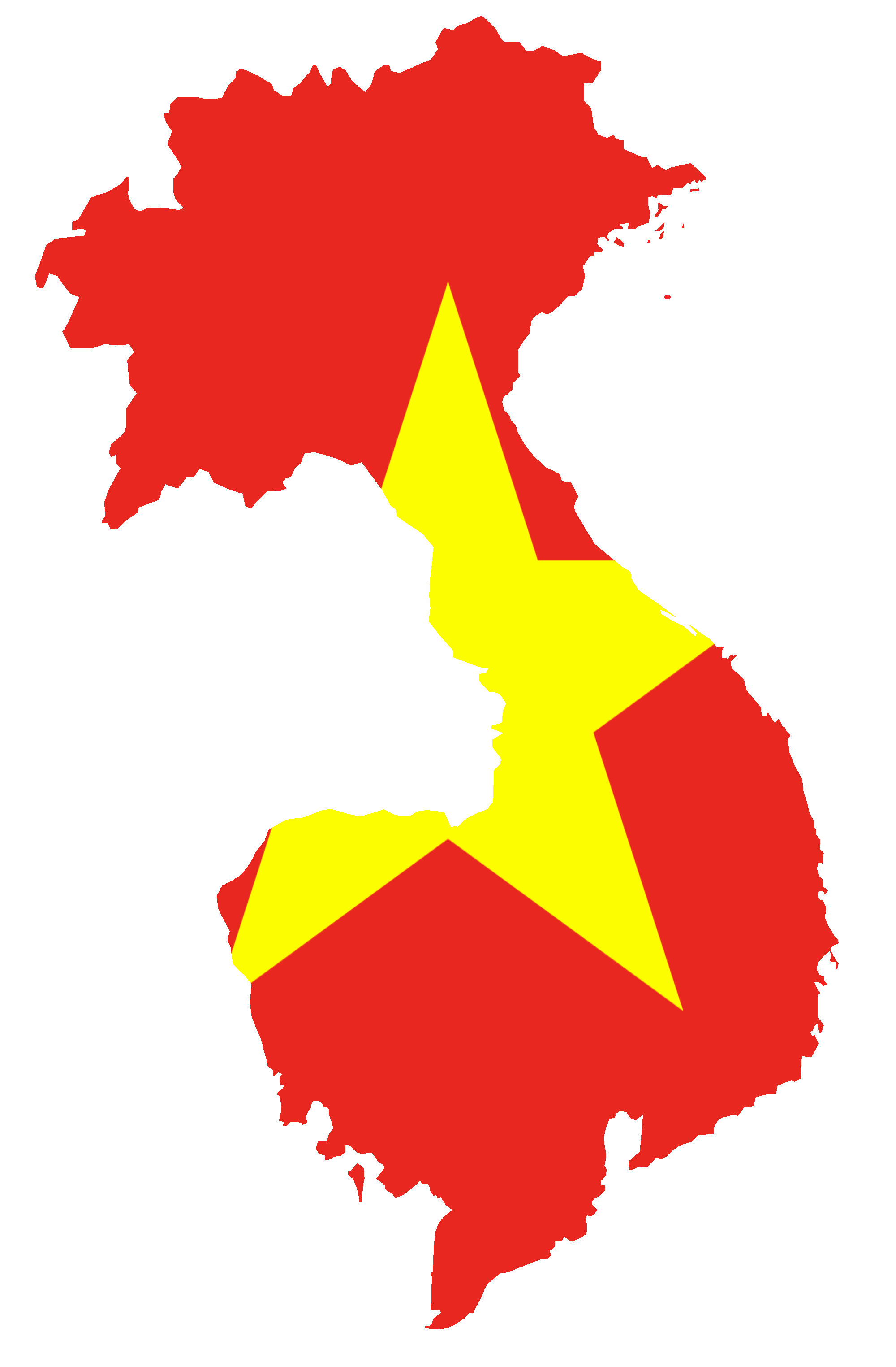File:flag Map Of Greater Vietnam.png - Vietnam, Transparent background PNG HD thumbnail