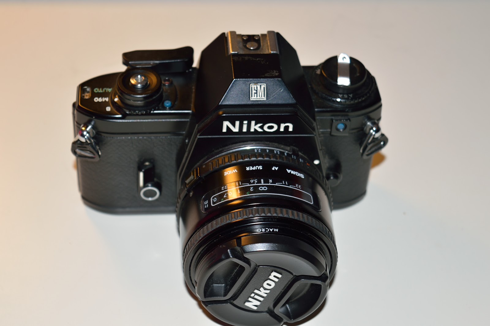Nikon Em With The Sigma 24Mm F/2.8 - Vintage Camera Nikon, Transparent background PNG HD thumbnail