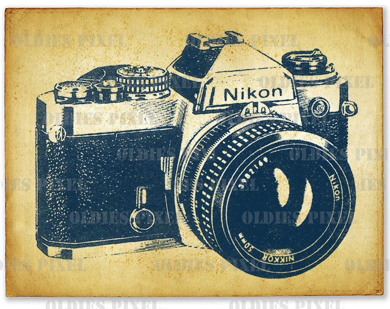  - Vintage Camera Nikon, Transparent background PNG HD thumbnail