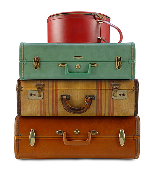 Quirky Uses For Vintage Suitcases | Living Room Ideas | Pinterest . - Vintage Luggage, Transparent background PNG HD thumbnail