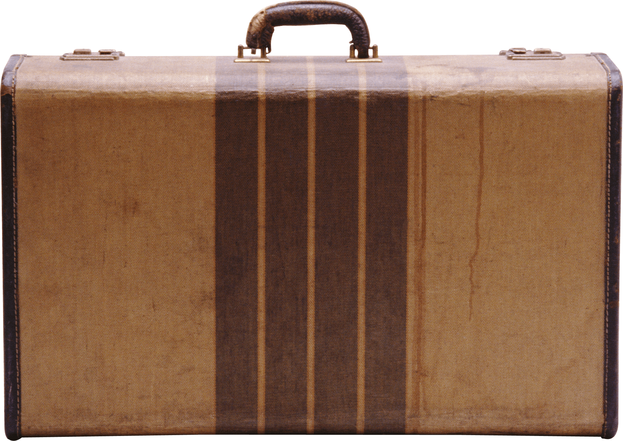 Vintage Cardboard Suitcase - Vintage Luggage, Transparent background PNG HD thumbnail