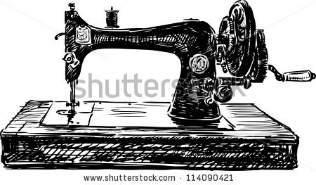 Old Sewing Machine - Vintage Sewing Machine, Transparent background PNG HD thumbnail
