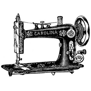 Vintage Clip Art Antique Sewing Machine Table - Vintage Sewing Machine, Transparent background PNG HD thumbnail