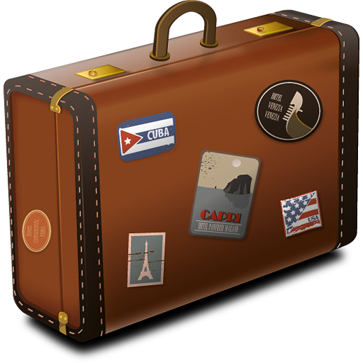 Vintage Suitcase Icon Png - Suitcase, Transparent background PNG HD thumbnail