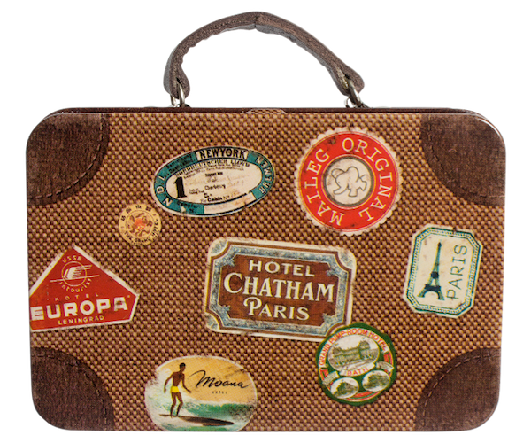 Metal Vintage Suitcase - Vintage Suitcase, Transparent background PNG HD thumbnail