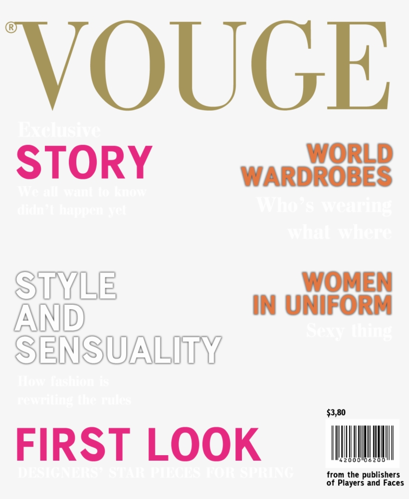 Vogue Cover Magazine Png Transparent Png   1250X1550   Free Pluspng.com  - Vogue, Transparent background PNG HD thumbnail