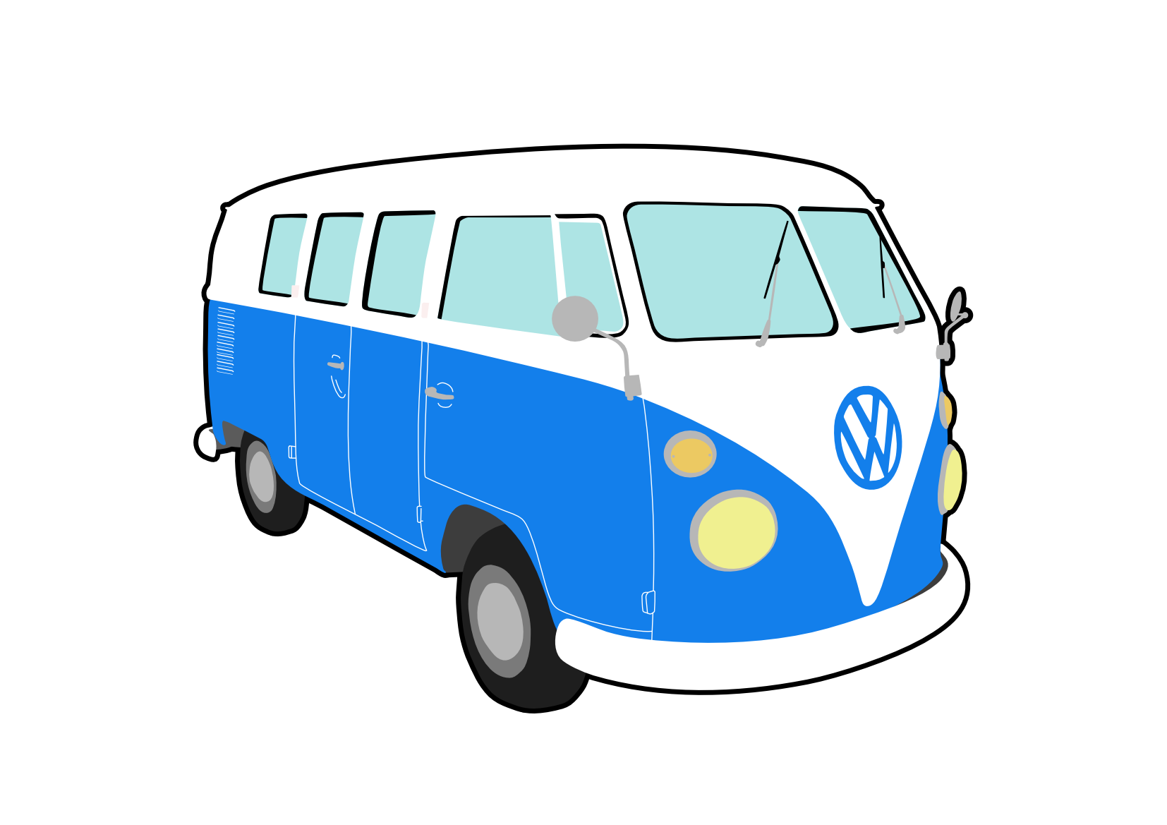 At Clker Com Vector Clip Art Online Royalty  - Volkswagen Busje, Transparent background PNG HD thumbnail