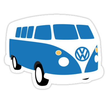 Vw Bus Sticker. U0027 - Volkswagen Busje, Transparent background PNG HD thumbnail