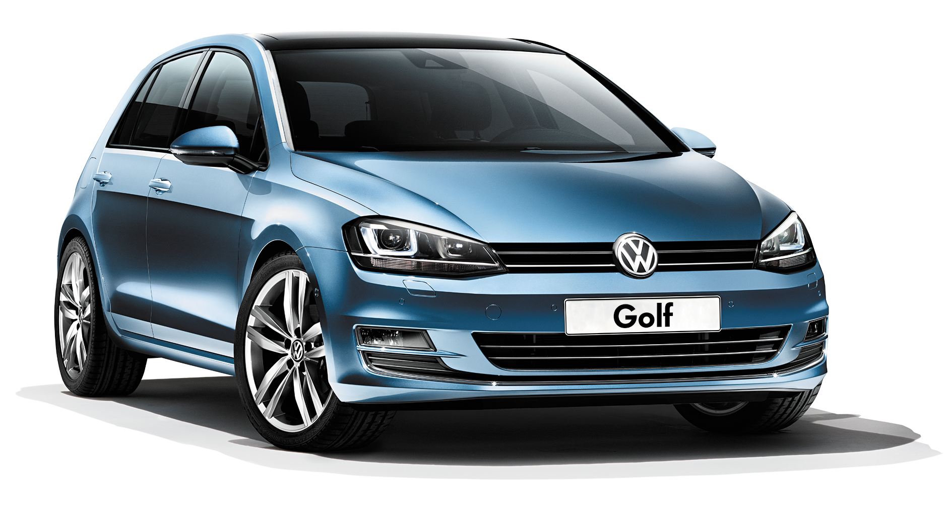 Blue Volkswagen Golf Png Car Image - Volkswagen, Transparent background PNG HD thumbnail