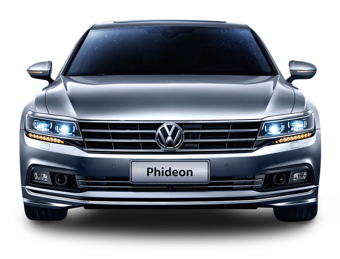 Gray Volkswagen Phideon Front View Car Png Image - Volkswagen, Transparent background PNG HD thumbnail