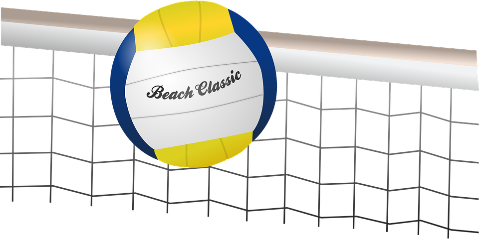 Volleyball Beach Volleyball Ball Net Game Playing - Volleyball Ball And Net, Transparent background PNG HD thumbnail