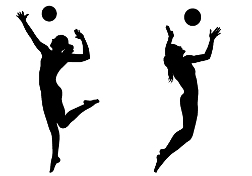 Volleyball Player Hitting . - Volleyball Hit, Transparent background PNG HD thumbnail