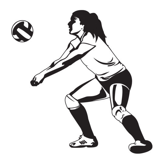 Volleyball. Correctly - Volleyball Players Hitting, Transparent background PNG HD thumbnail