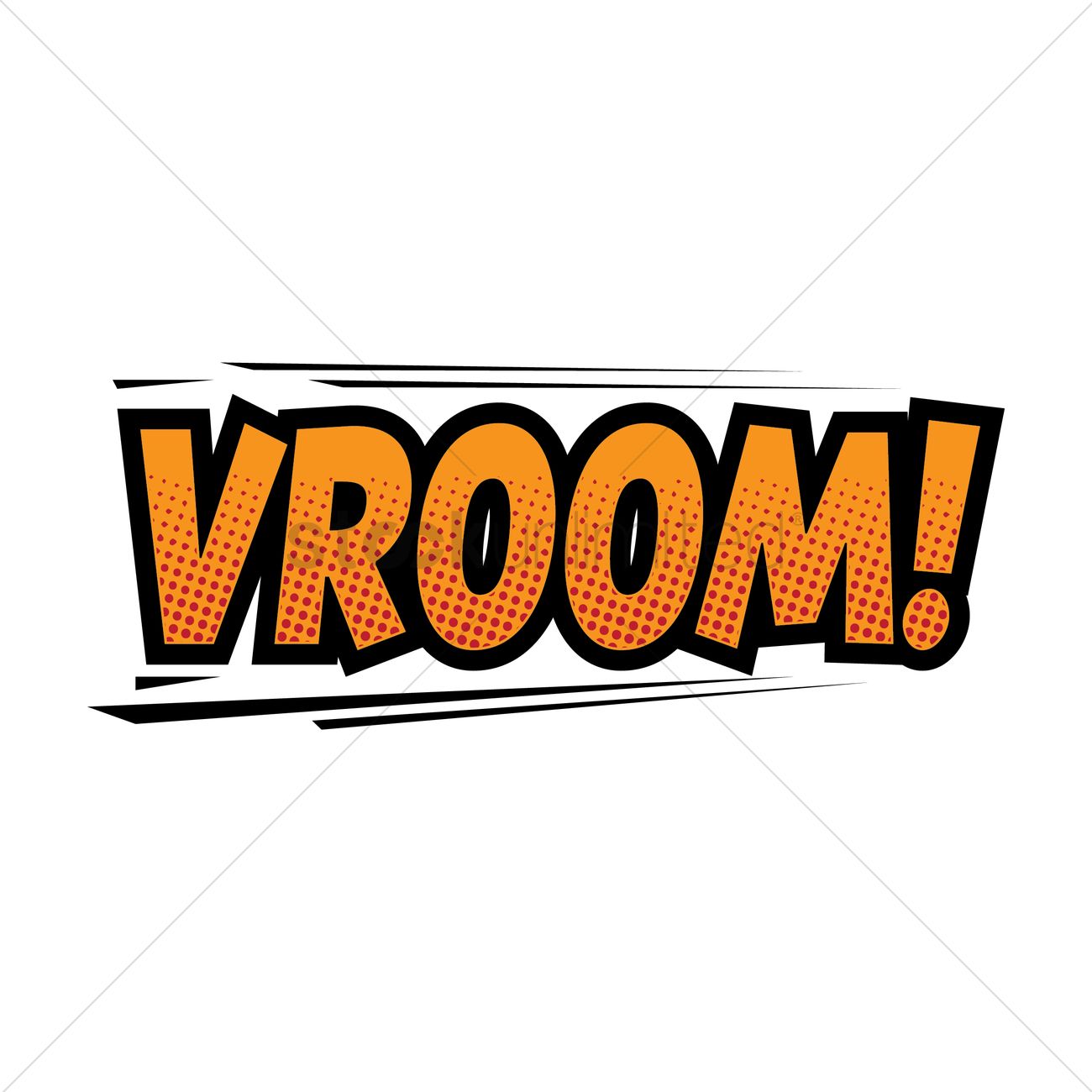 Vroom Comic Speech Vector Graphic - Vroom Vroom, Transparent background PNG HD thumbnail