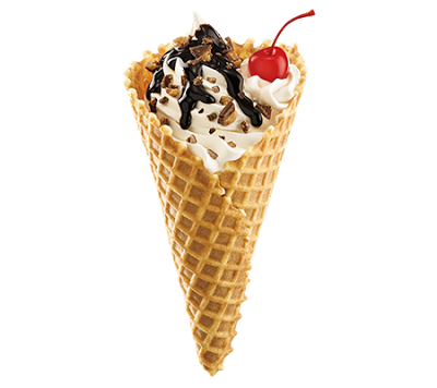 Photo Of Sonic Waffle Cone Sundae With Chocolate Hdpng.com  - Waffle Cone, Transparent background PNG HD thumbnail