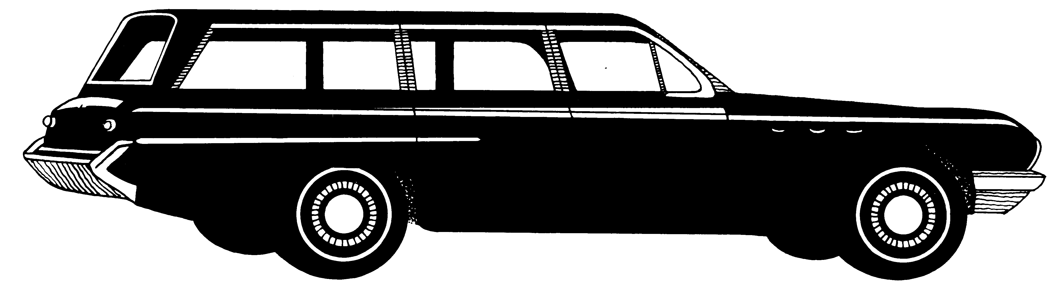 File:station Wagon (Psf).png - Wagon Black And White, Transparent background PNG HD thumbnail