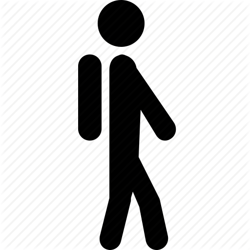 Bag, Boy, Pupil, School, Student, Walk, Walking Icon - Walk To School Black And White, Transparent background PNG HD thumbnail