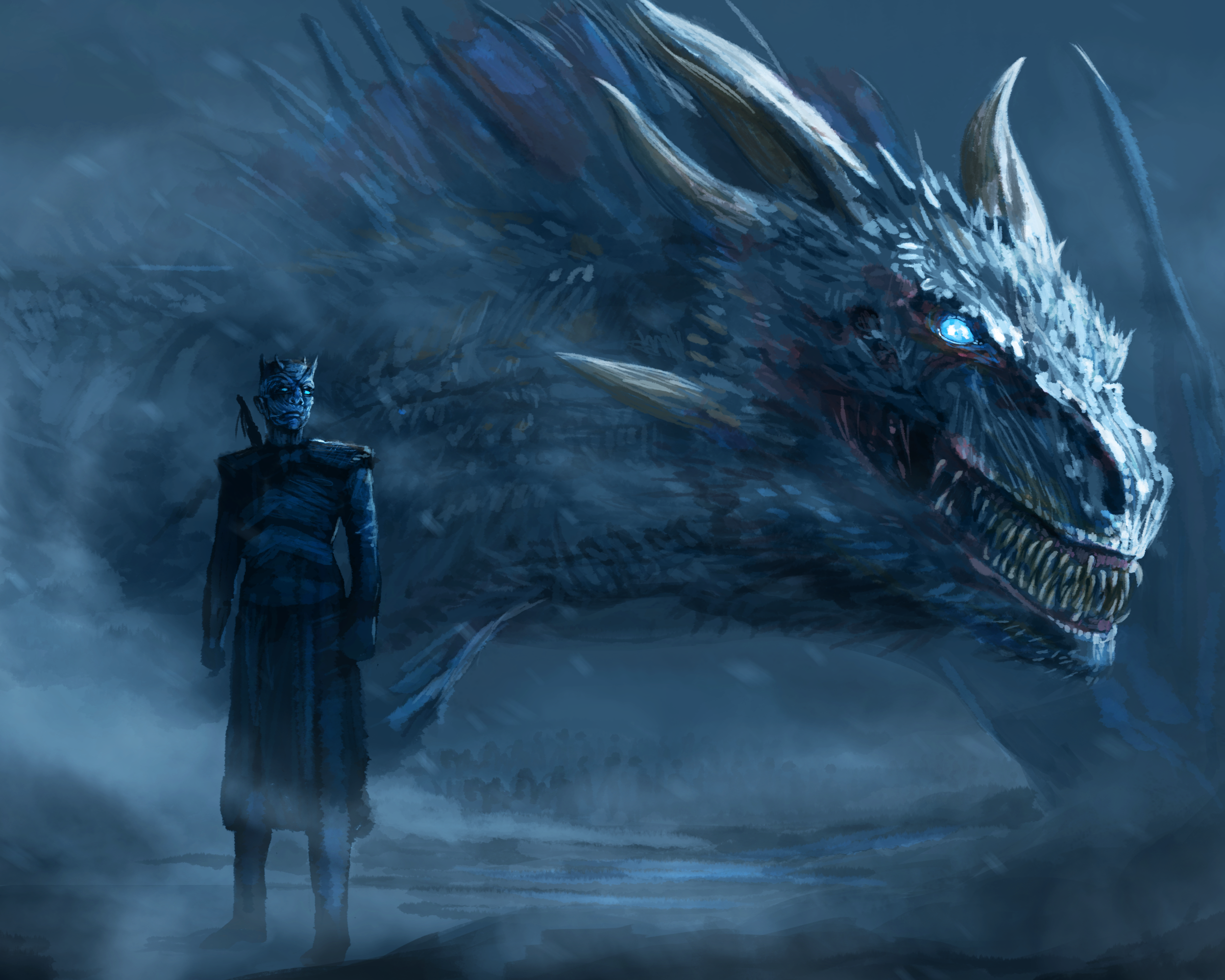 Tv Şov   Game Of Thrones Night King (Game Of Thrones) White Walker Ejderha - Walker, Transparent background PNG HD thumbnail