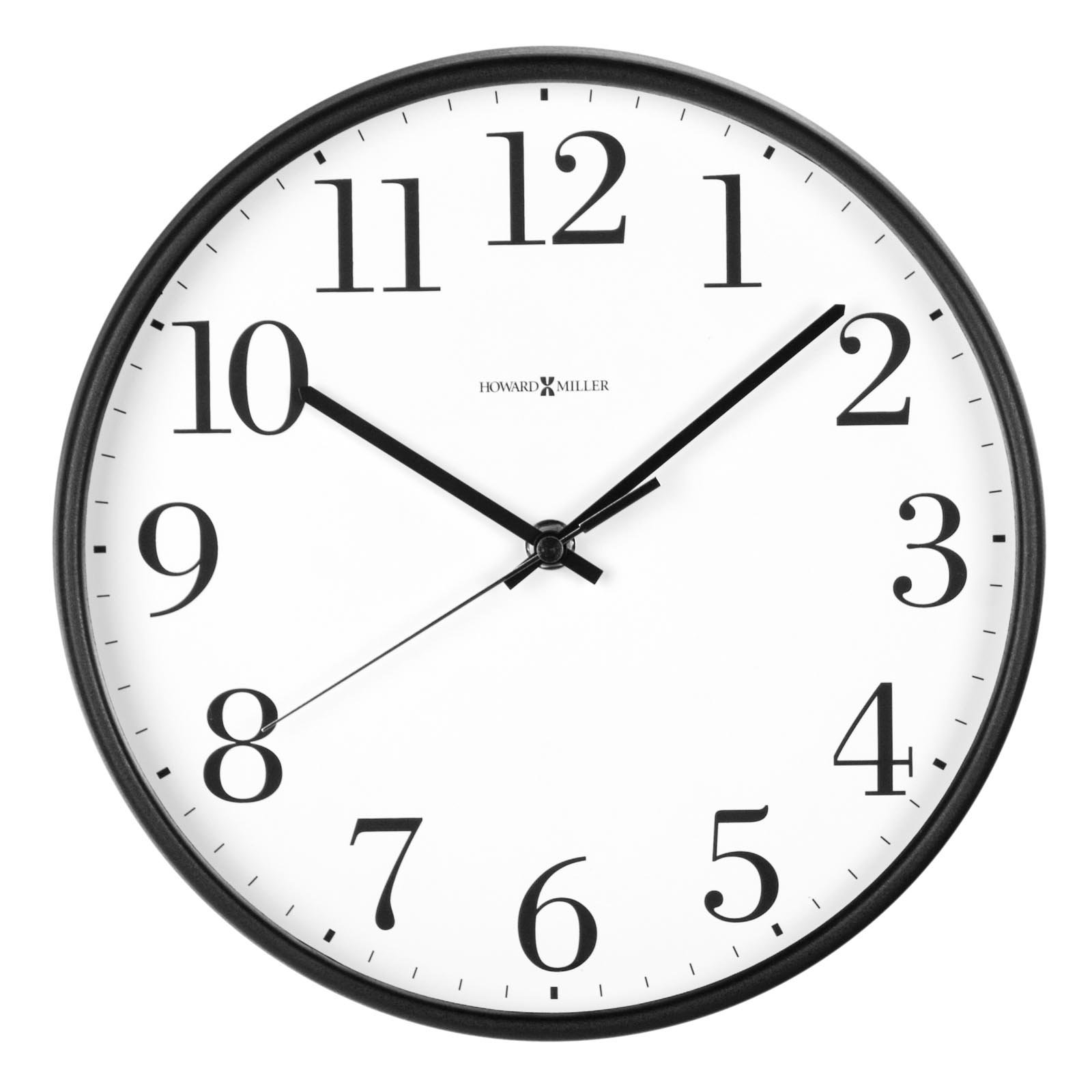 Wall Clock PNG Black And White - Wall Clock Black A