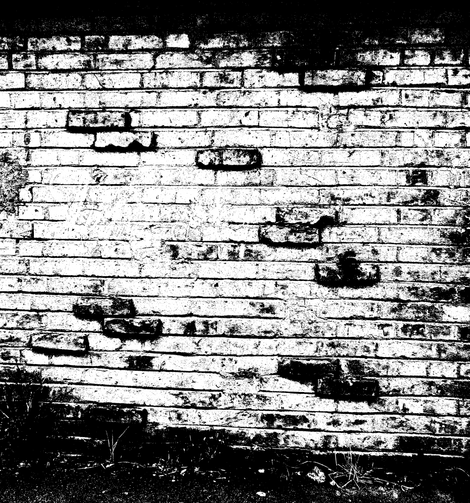 Black And White Brick Wall - Wall Black And White, Transparent background PNG HD thumbnail