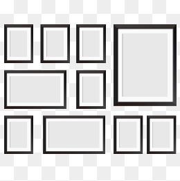 Photo Wall, Photo Wall, Frame, Photo Frame Png And Vector - Wall Black And White, Transparent background PNG HD thumbnail