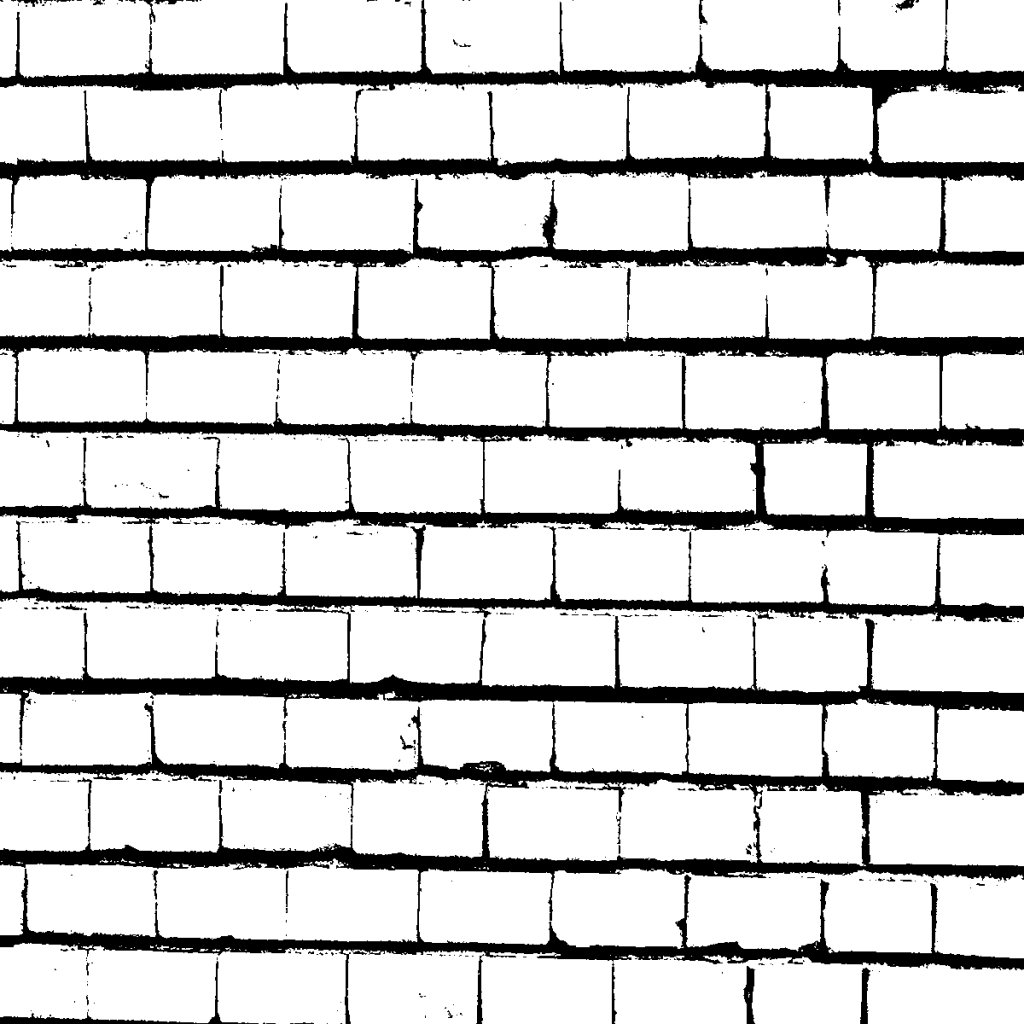 Simple Black And White Brick Wall - Wall Black And White, Transparent background PNG HD thumbnail