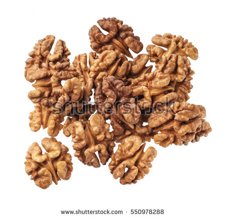 Kernel Walnut Isolated On The White Background ,top View - Walnut, Transparent background PNG HD thumbnail