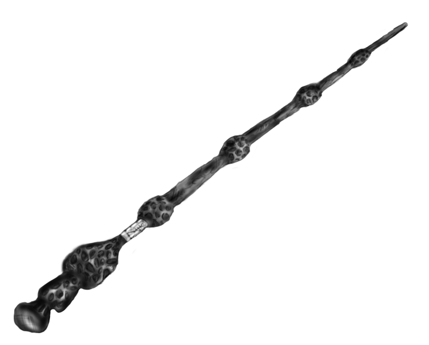 The Elder Wand By Elderofdeath Hdpng.com  - Wand Black And White, Transparent background PNG HD thumbnail