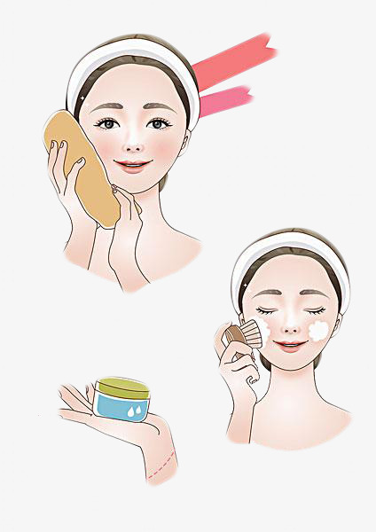 Face Wash, Decorate, Cosmetology, Cartoon Hand Drawing Png Image And Clipart - Wash Hands And Face, Transparent background PNG HD thumbnail