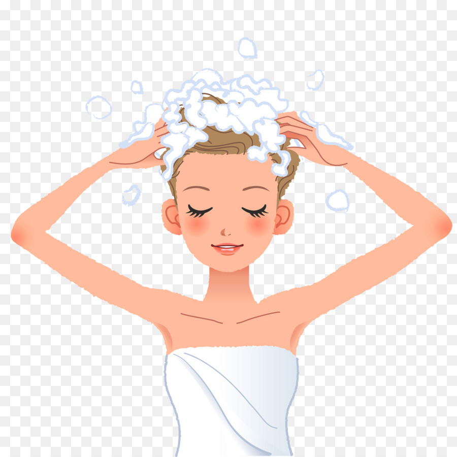 Shampoo Hair Washing Clip Art   Beauty Wash Hair Picture Material - Wash Hands And Face, Transparent background PNG HD thumbnail
