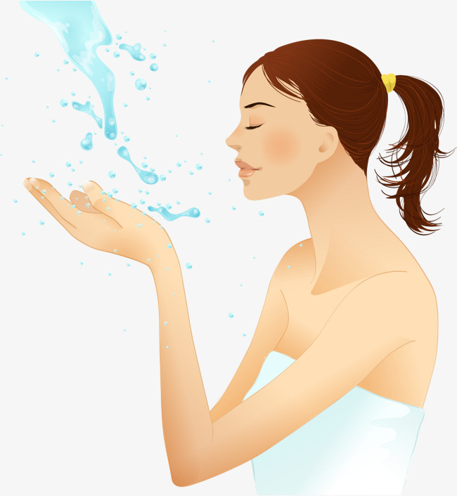 Vector Hand Painted Face, Vector, Hand Painted, Wash Your Face Png And Vector - Wash Hands And Face, Transparent background PNG HD thumbnail