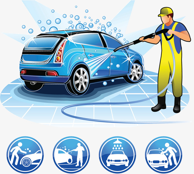 Car Wash Beauty Care Services, Rinse, Car Wash, Service Industry Png And Psd - Washing Car, Transparent background PNG HD thumbnail