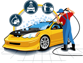 Car Wash Menu - Washing Car, Transparent background PNG HD thumbnail