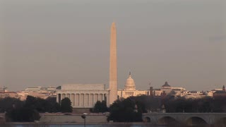 Hd Es: Washington Dc Skyline Highlights The Washington Monument, The Us Capitol Building, - Washington Monument, Transparent background PNG HD thumbnail