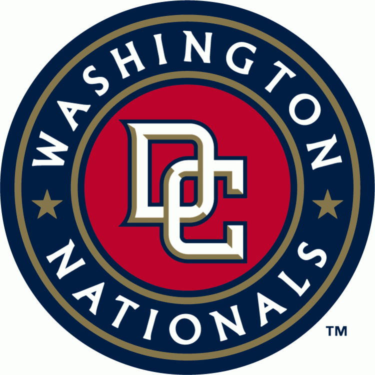 Washington Nationals Alternate Logo (2005)   Interlocking Dc In White With Gold Beveling And - Washington Nationals, Transparent background PNG HD thumbnail