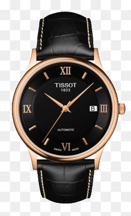 Tissot Wristwatch Male Watch Black Watches, Product Kind, Tisso, Tissot Png Image - Watch, Transparent background PNG HD thumbnail