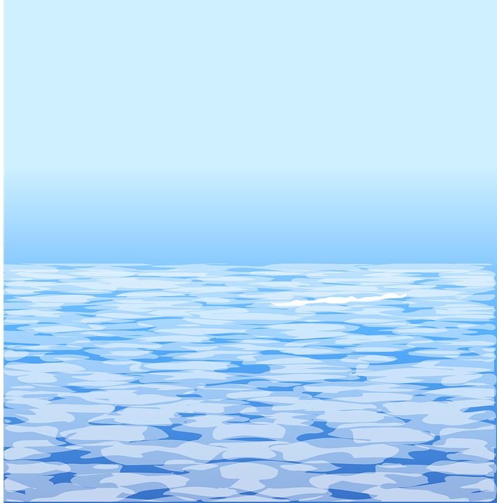 Sky Clouds High Above Water Ocean Blue Splash - Water And Sky, Transparent background PNG HD thumbnail